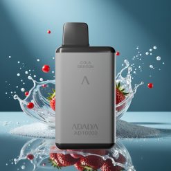 Adalya AD 10000 Puffs Erdbeer-Splash Wegwerf-Vape Space Grau USB-C 14ml 2% 650mAh