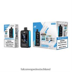 JNR MediaMax 40.000 Puff blaues Razz-Eis 4L4VRL21 Jnr Vapes Factory