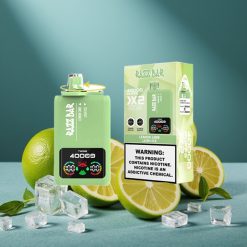 Razz Bar 40000 Puffs Wegwerf-Vape ZITRONENLIMETTE & LUSH ICE Power Screen Display 1.0Ω×2 Mesh Coil 650mAh Type-C 2%/5% Nikotin