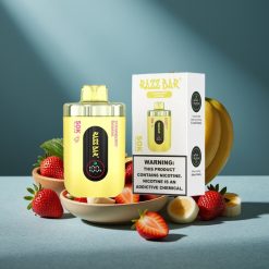 Razz Bar 50K Puffs Einweg-Vape Erdbeer-Banane 1.0 Ohm Mesh Coil 650mAh Typ-C 2% Nikotin