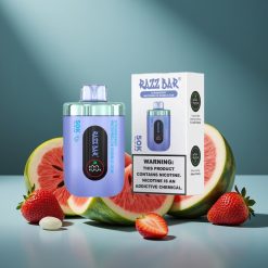 Razz Bar 50K Puffs Einweg-Vape Erdbeer Wassermelone Bubble Gum Typ-C wiederaufladbar 650mAh 2% Nikotin