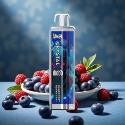 UWIN Crystal 10000 Puffs Blaubeere Himbeere Disposable Vape 18ml 650mAh Typ-C RGB