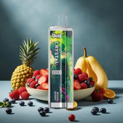UWIN Crystal 10000 Puffs Mixed Berry (18ml, 0.8 Ohm Mesh Coil, RGB Licht)