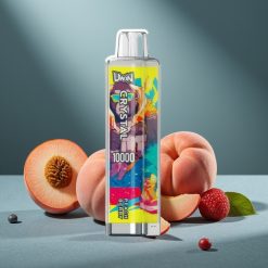 UWIN Crystal 10000 Puffs Pfirsich-Beere 18ml 650mAh Typ-C 0,8 Ohm Mesh RGB