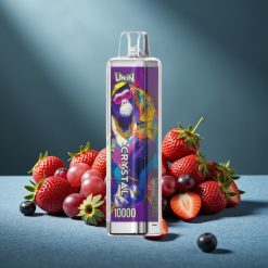 UWIN Crystal 10000 Züge Erdbeer-Traube Disposable Vape 18ml 650mAh Typ-C RGB