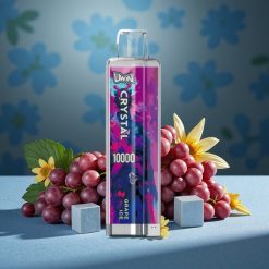 UWIN Crystal 10000 Züge Grape Ice E-Zigarette 18ml 650mAh Typ-C RGB 0,8 Ohm Mesh