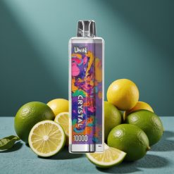 UWIN Crystal 10000 Züge Zitrone Limette 18ml 650mAh Typ-C 0,8 Ohm RGB