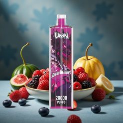 Uwin Shisha Hookah Crystal 20000 Züge Beerenmix Nikotin 0%-5% 22ml Mesh Coil Typ-C 650mAh