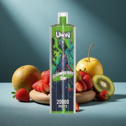 Uwin Shisha Hookah Crystal 20000 Züge Erdbeer-Kiwi 22ml Typ-C Mesh 650 mAh DTL
