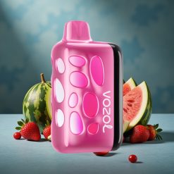 VOZOL RAVE 40000 Einweg-Vape Erdbeer-Wassermelone 270° Leuchtdesign Beat-Sync-Partymodus 1000mAh