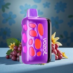 VOZOL RAVE 40000 Einweg-Vape Graueis mit 270° Leuchtendem Design, Partymodus, 80% Ladung in 20 Min, 20/50mg/ml Nikotin, 1000mAh
