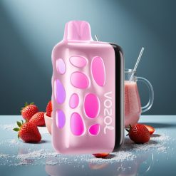 VOZOL RAVE 40000 Wegwerf-Vape Erdbeer-Eis mit 270° Leuchtdesign, Partymodus, 1000mAh