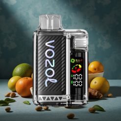 VOZOL Vista 20000 Puffs Disposable Vape Vanille-Tabak 650mAh OLED Dual Mesh MCU 6-Stufen TPD