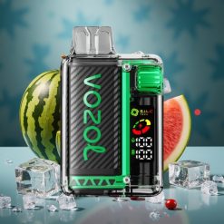 VOZOL Vista 20000 Puffs Disposable Vape Wassermelone Eis Rechargeable OLED S.i.L.C Dual Mesh MTL TPD 650mAh 2% 65% PCR