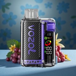 VOZOL Vista 20000 Züge Grape Ice wiederverwendbar 650mAh OLED Dual Mesh Coil 6-Stufen