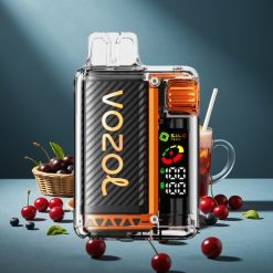 VOZOL Vista 20000 Züge wiederverwendbares Kit Kirsch-Cola 650mAh 2% OLED S.i.L.C Dual Mesh MCU PCR TPD MTL 6-Stufen
